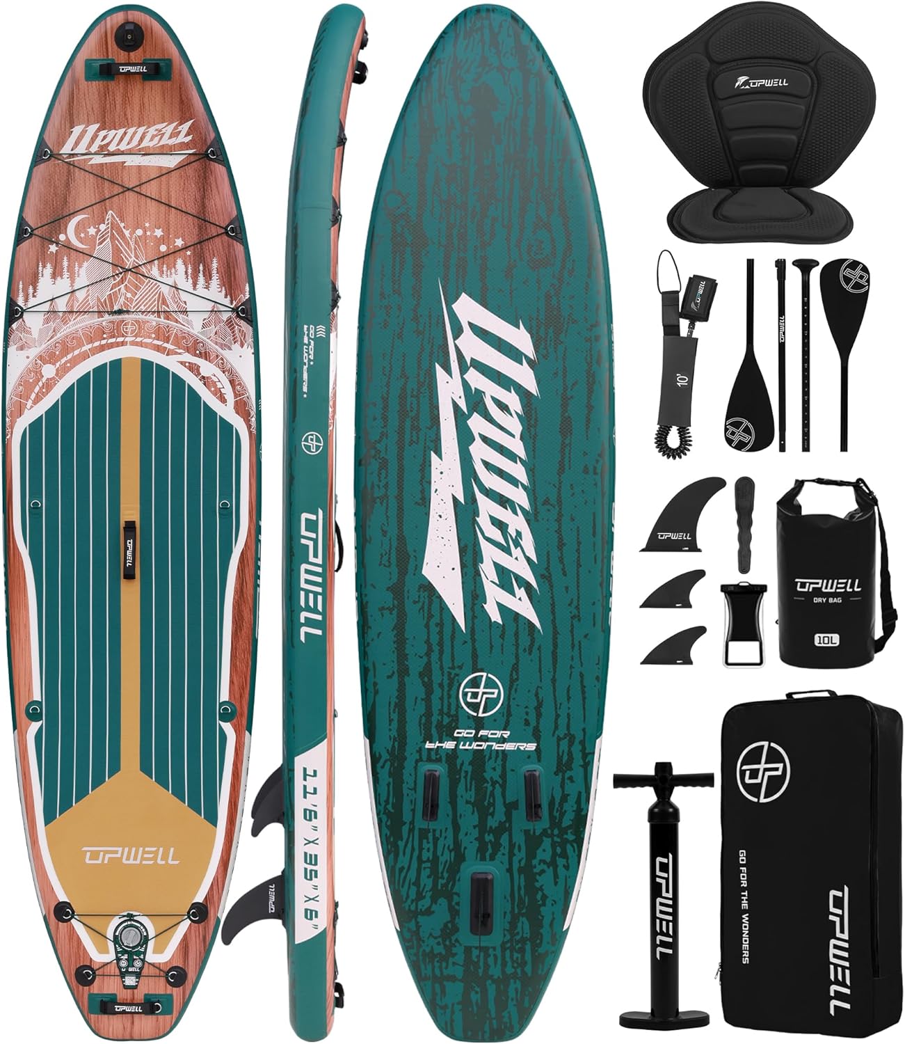 Stand Up Paddle Leash - Nadmuchiwana deska SUP 10'6