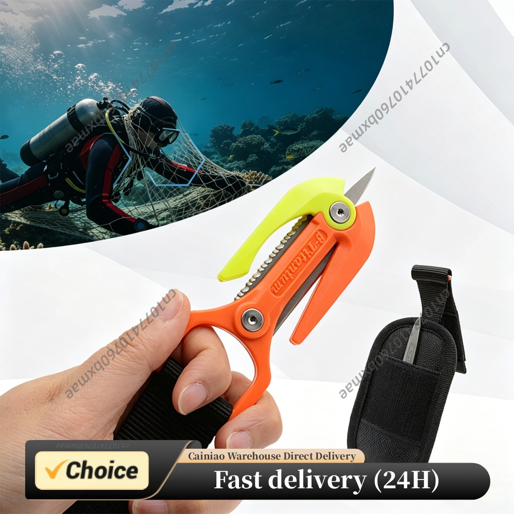 Dive Knife Titanium - Wielofunkcyjny nóż do lin z tytanowego