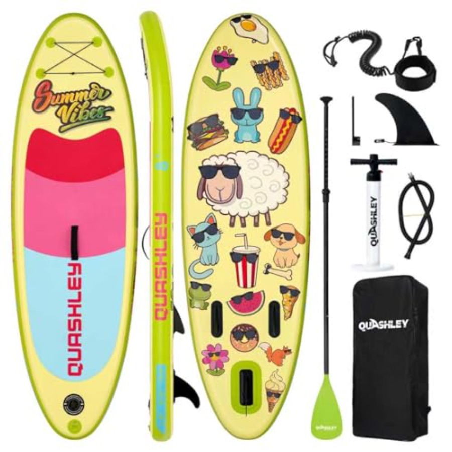 Stand Up Paddle Leash - Nadmuchiwana deska SUP z regulowaną wiosłówką,