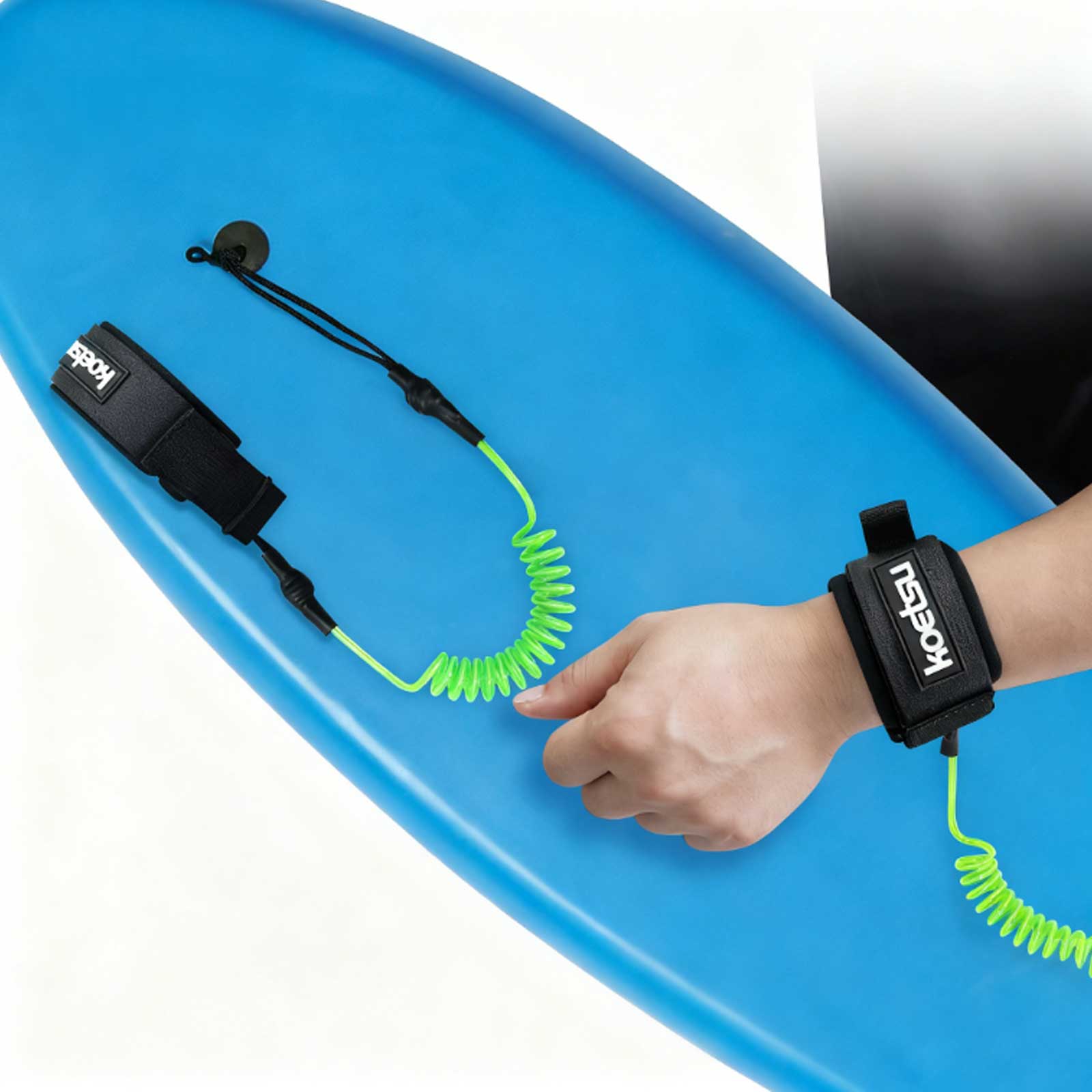 Stand Up Paddle Leash - Skrętna smycz do bodyboardingu z materiału