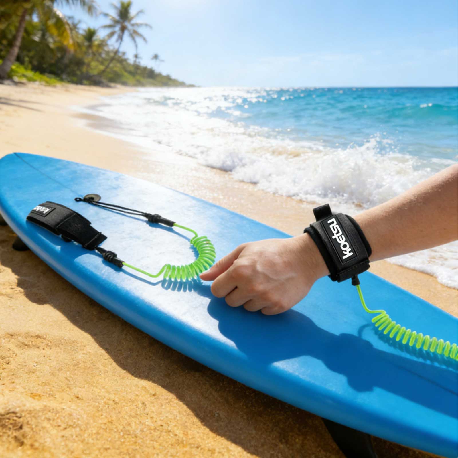 Stand Up Paddle Leash - Smycz do deski SUP z materiału
