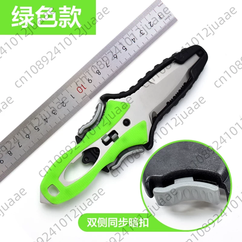 Dive Knife Titanium - Nóż ratunkowy do wody, przecinak do