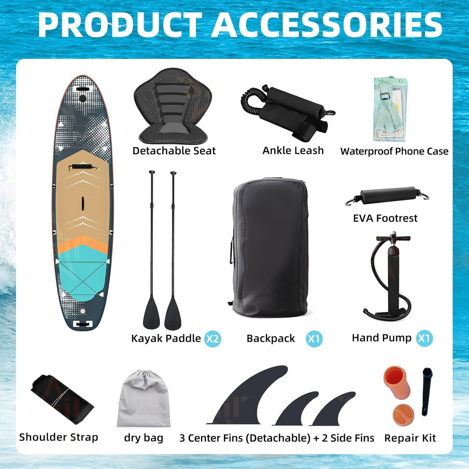Wielofunkcyjna dmuchana deska  – Stand Up Paddle Leash recenzja i cena